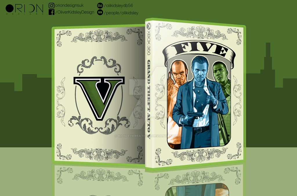 Grand Theft Auto V Box Art by KidsleyKreations on DeviantArt