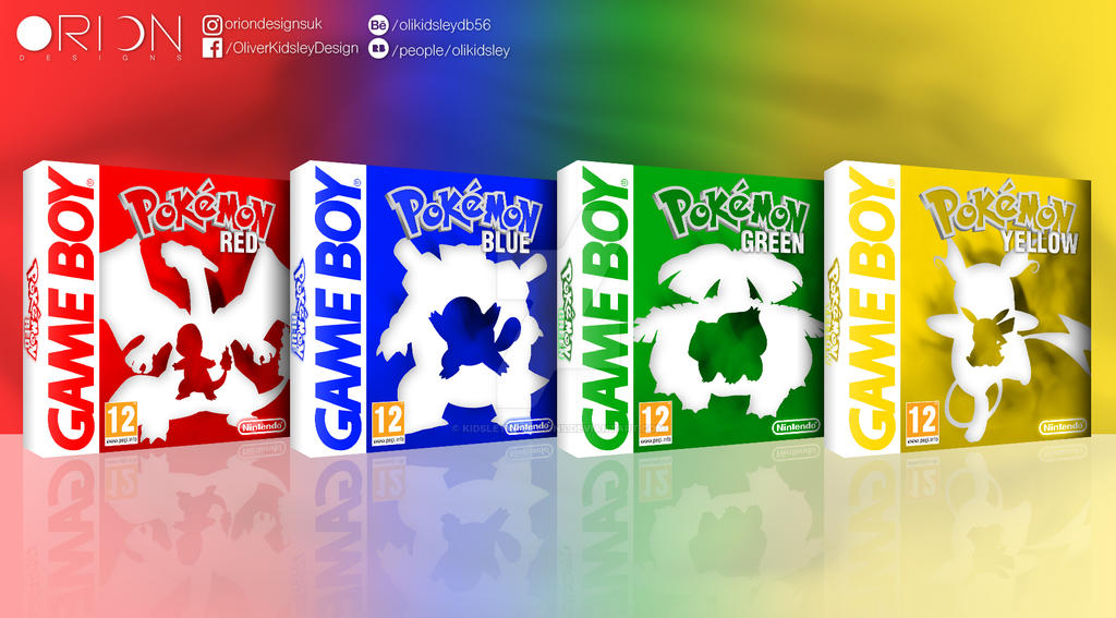 Game R Yellow R Blue Pokemon Red, Blue, Green and Yellow by KidsleyKreations on DeviantArt