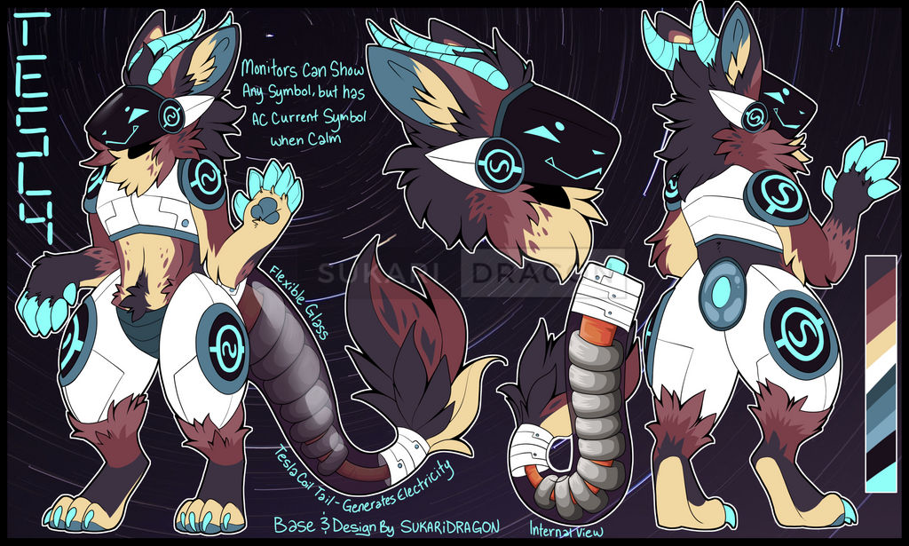TE5L4 Reference Sheet Protogen Base by SukariDragon on DeviantArt