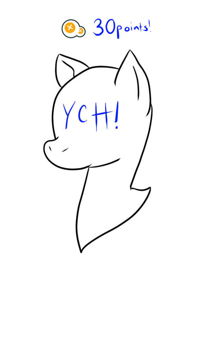 MLP Head Base LineArt (YCH!) by ChopSakiSensei on DeviantArt