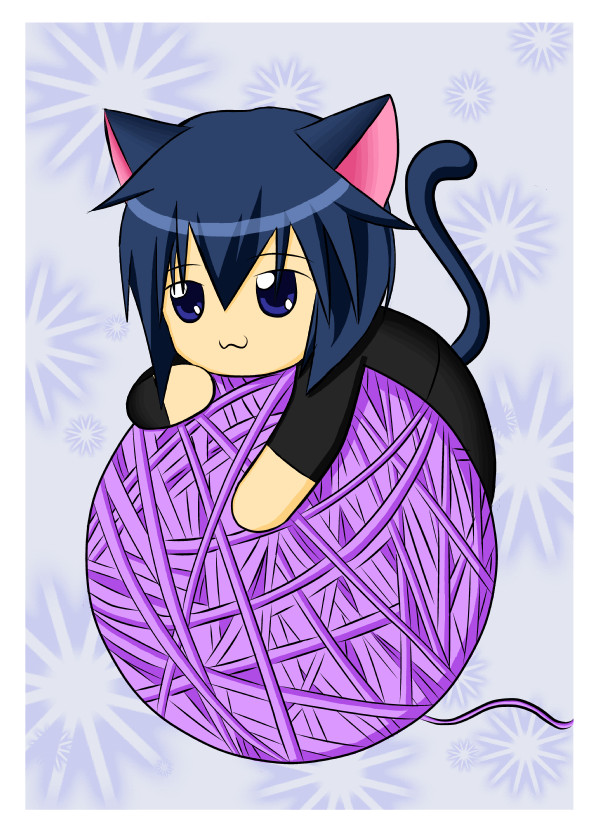 Chibi Ikuto with Yarn