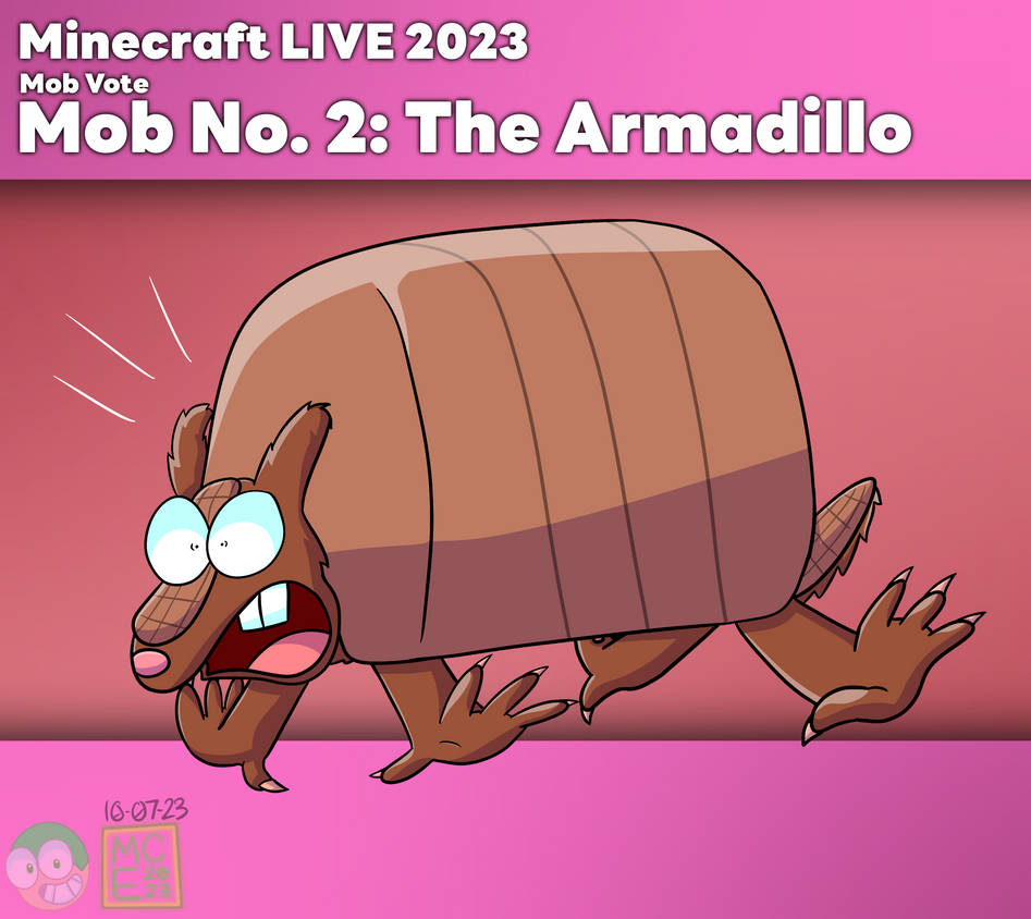 Juju  on X: Minecraft Live 2023's Second Mob Vote Armadillo Concept  #MinecraftLive #Minecraft  / X