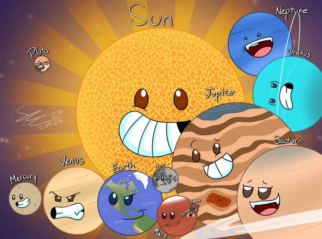Planets of the Solar System by MCEnthusiasm on DeviantArt
