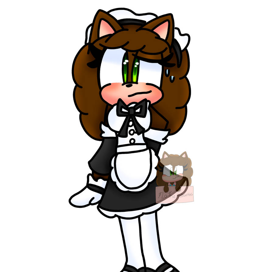 drawing of my oc as a maid by flolaeriza on DeviantArt