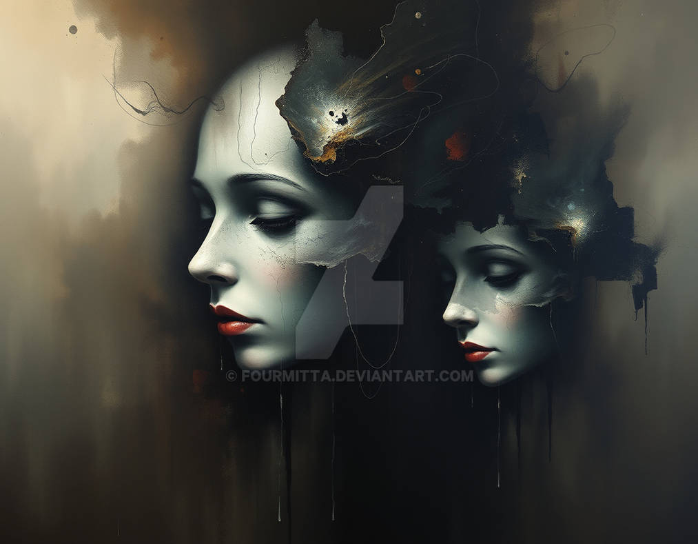 Abstract otherworldly painting