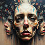 Surreal abstract painting that manipulates percept