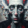 Surreal abstract painting that manipulates percept
