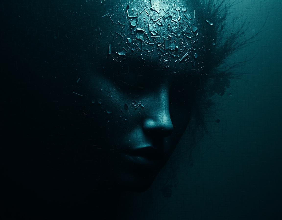 Translucent Hallucination Dark abstract hallucination made of visual noise a by fourmitta on ...