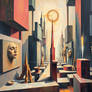 Non-human perception abstract painting