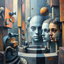 Non-human perception abstract painting