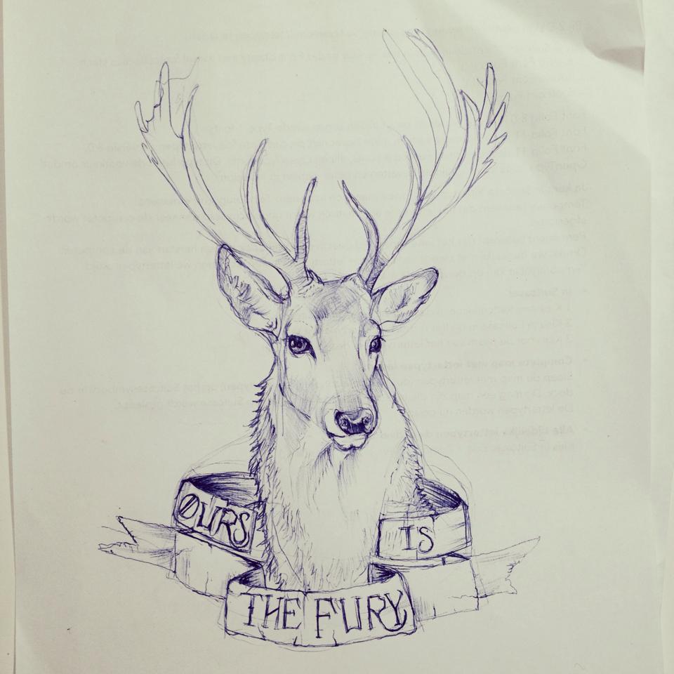 Ours is the fury pen sketch