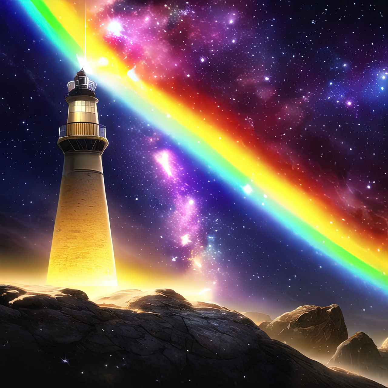 Scifi Scenes: The Cosmic Lighthouse by OCSassinakSuccubus on DeviantArt