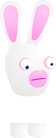 Raving Rabbid without body by relyoh1234 on DeviantArt