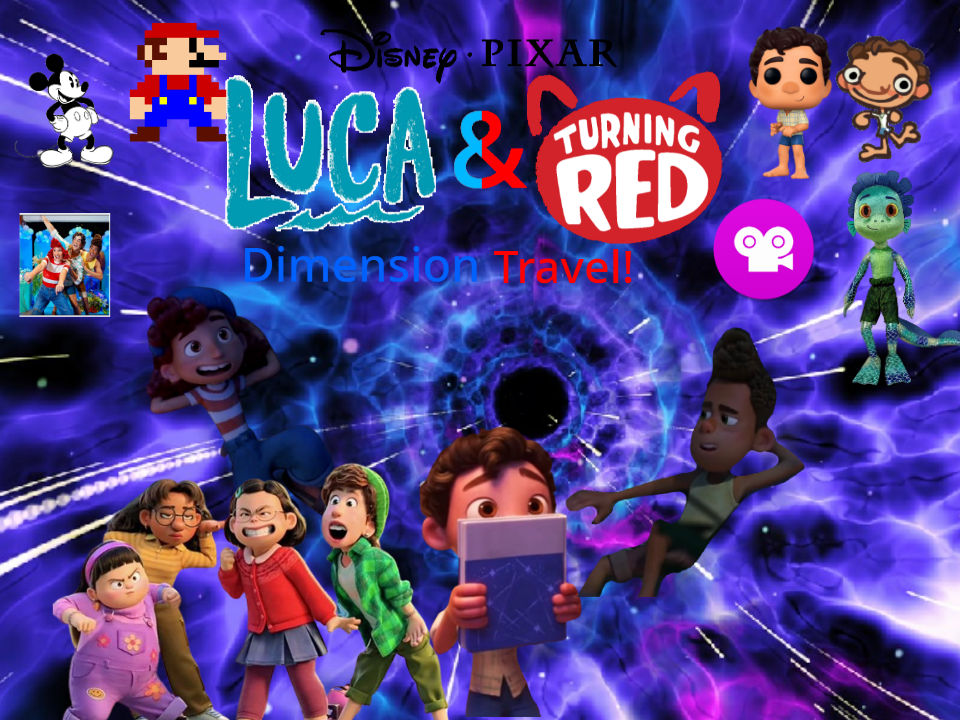 Luca And Turning Red Dimension Travel Poster by relyoh1234 on DeviantArt
