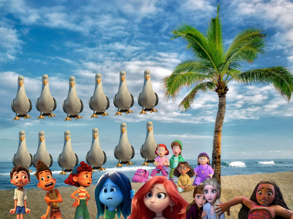Luca And Friends Find Mine Seagulls By Relyoh1234 On DeviantArt Luca and friends find mine seagulls by relyoh1234 on deviantart