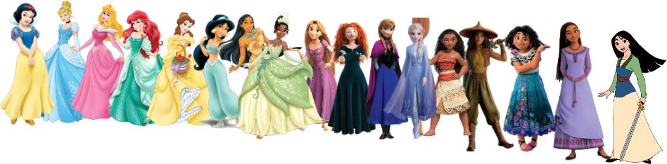 The Entire Disney Princesses by relyoh1234 on DeviantArt