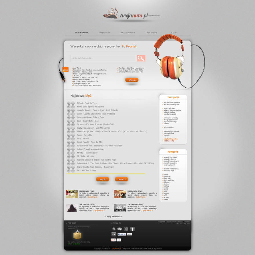 Music Layout Example Unique Music Layout by Reinkreacja on DeviantArt