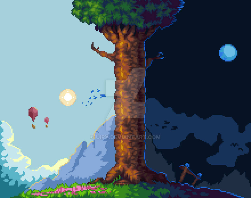 NES Styled Tree Picture BIG by UIPY on DeviantArt