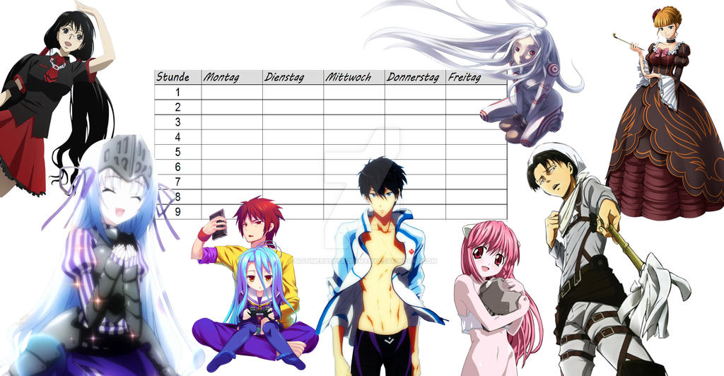 Anime - Timetable by BigTimeRushergermany on DeviantArt