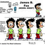 Model Sheet of James B. Fox