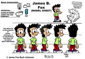 Model Sheet of James B. Fox