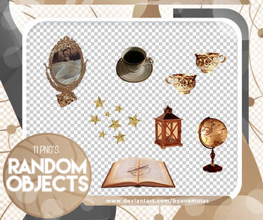 RANDOM OBJECTS - PNG PACK #2 by Anemoias