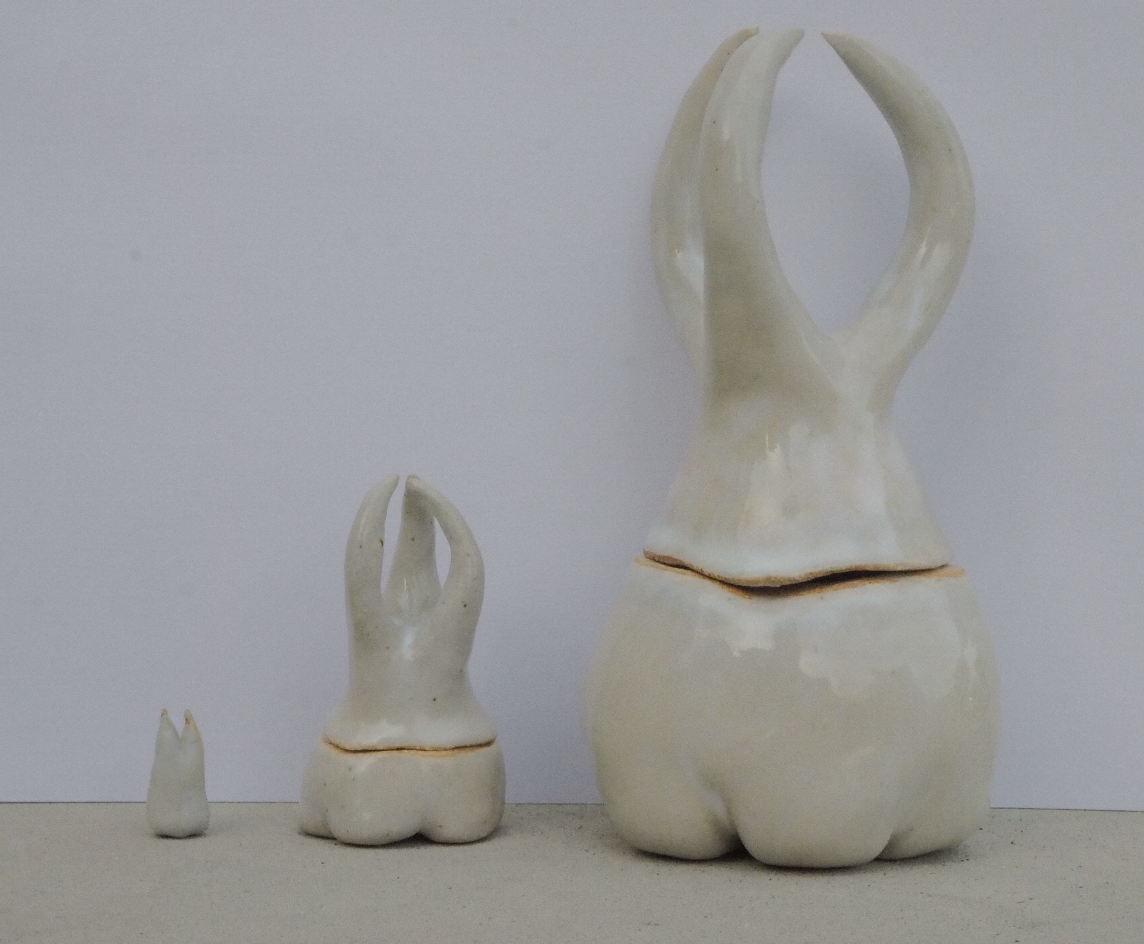 Ceramic Nesting Teeth Sculptures by gummygossamer on DeviantArt