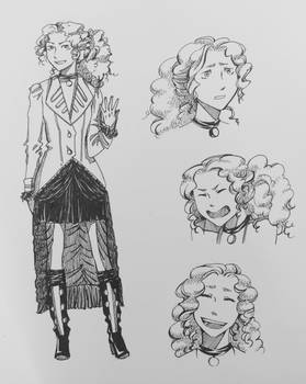Steampunk character design 