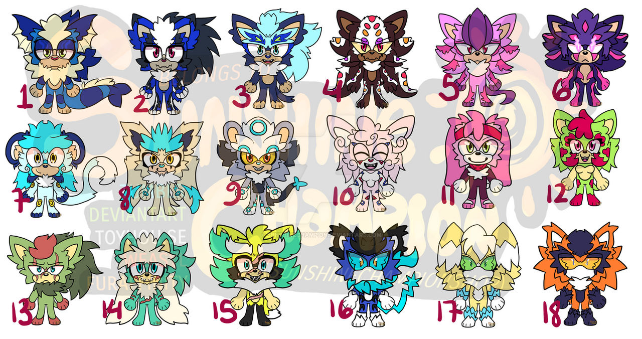 Big Pokemon/Sonic Fusion Batch - OPEN 8/18