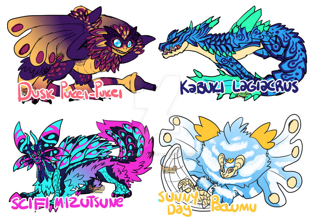 200 Watcher Raffle - Part 1/3 - The MonHun designs by SunshineChampion ...