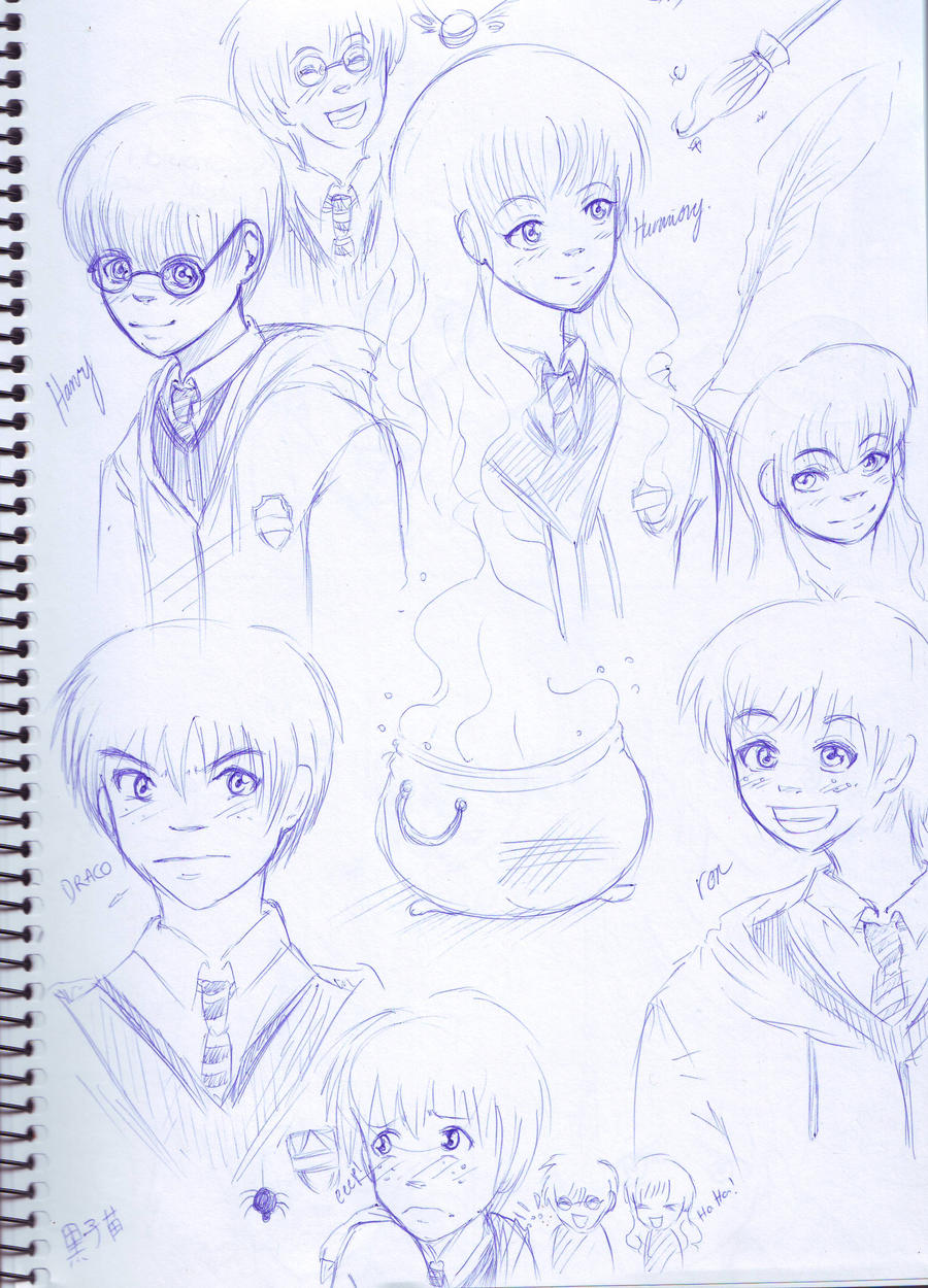Harry Potter Characters By Kurekoneko On DeviantArt harry-potter-characters-by-kurekoneko-on-deviantart