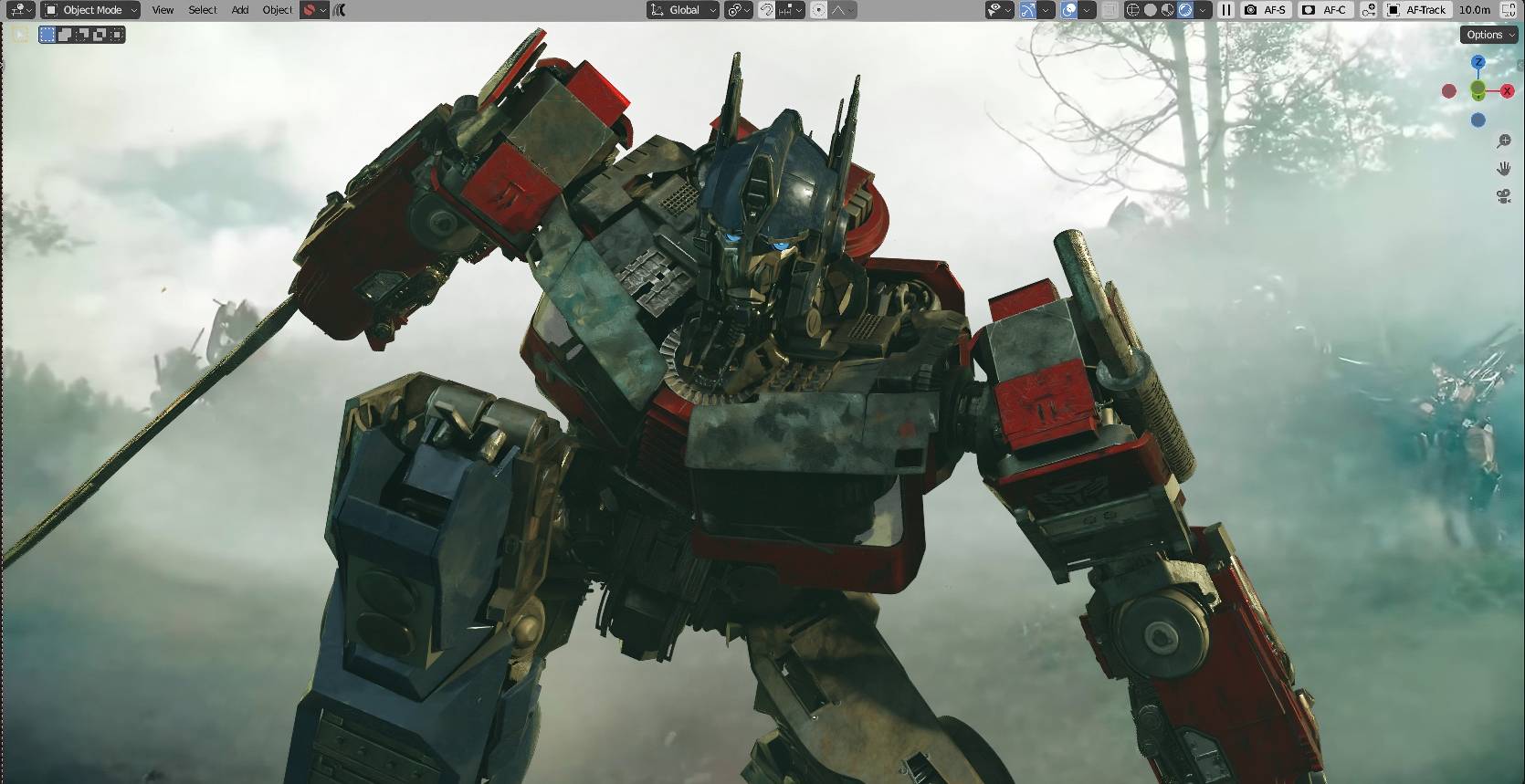 Optimus Prime(ROTB) Forest Battle by JohnDev25 on DeviantArt