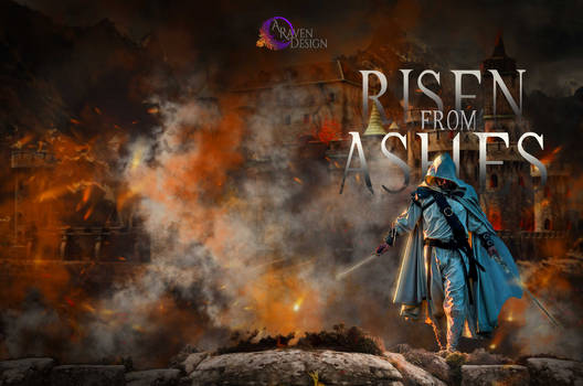 Risen from Ashes full bookcover wrap / illustratio