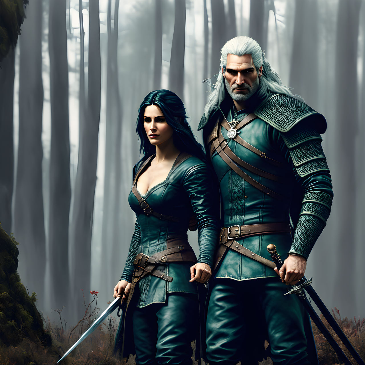 The Witcher, Geralt of Rivia and Yennefer by Art-by-Arkh on DeviantArt