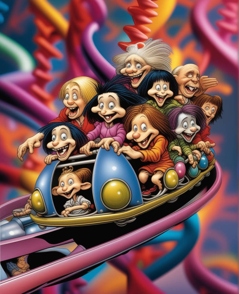 Princess Roler Coaster Deviantart Roller coaster on a DNA structure by Art-by-Arkh on DeviantArt