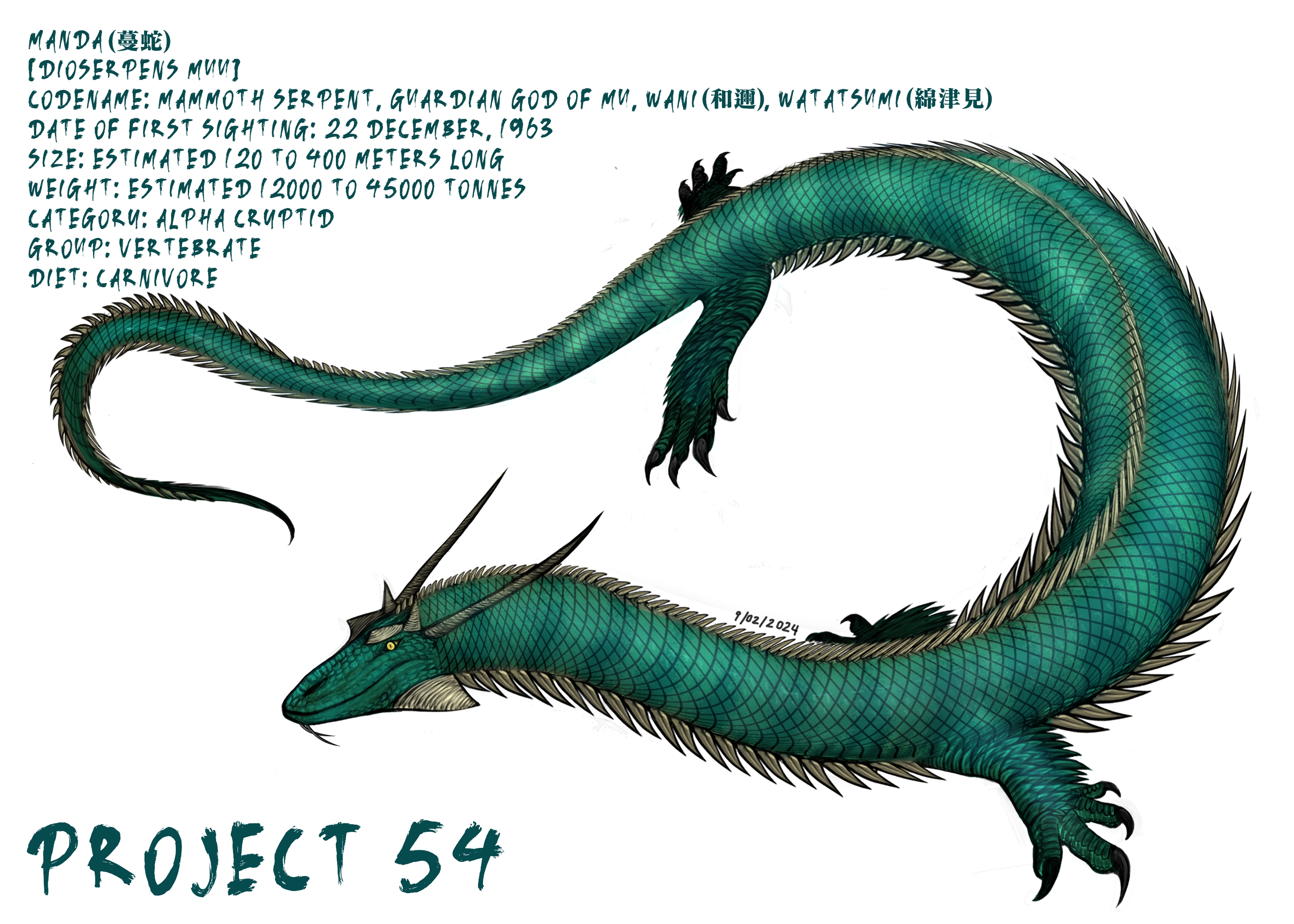 Deviantart Legendary Manda PROJECT 54: Manda by Hypoem87 on DeviantArt
