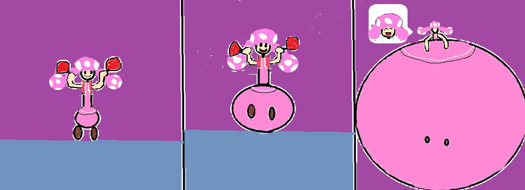 Padding Stuffing Inflation Toadette's balloon stuffing pants inflation comic by sonicfan40 on ...