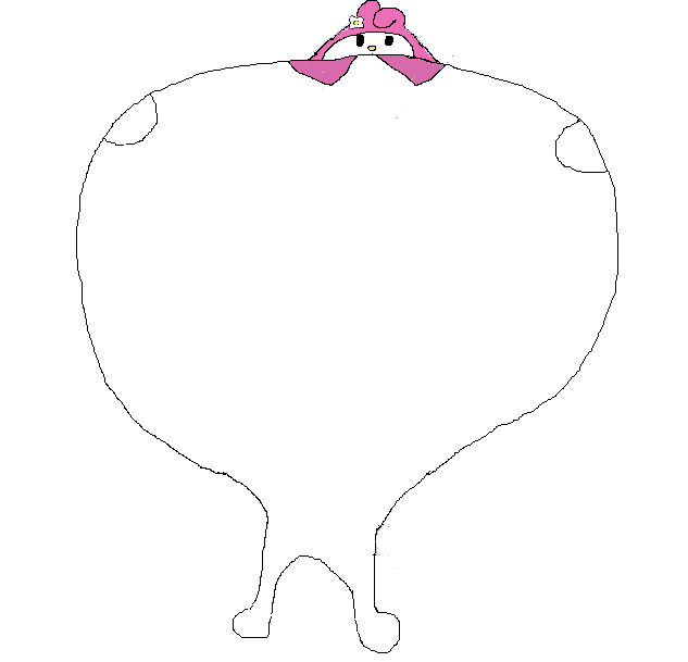 Sanrio Inflation .:RD:. melody's chest inflation by sonicfan40 on DeviantArt