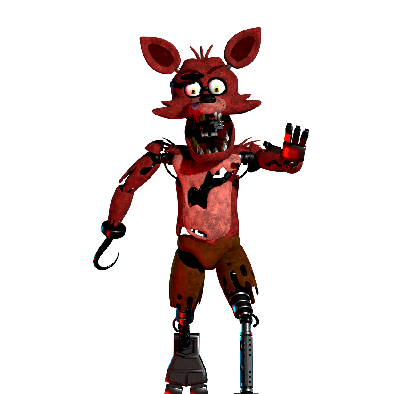 Adventure Withered Foxy Render by KingAngryDrake on DeviantArt