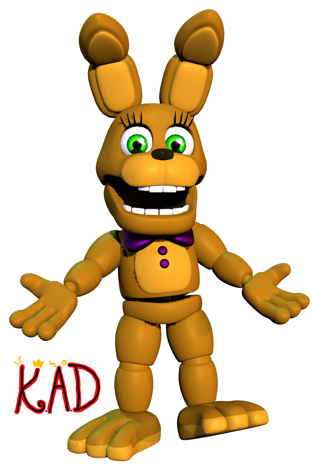 Fredbear Render #1 by KingAngryDrake on DeviantArt