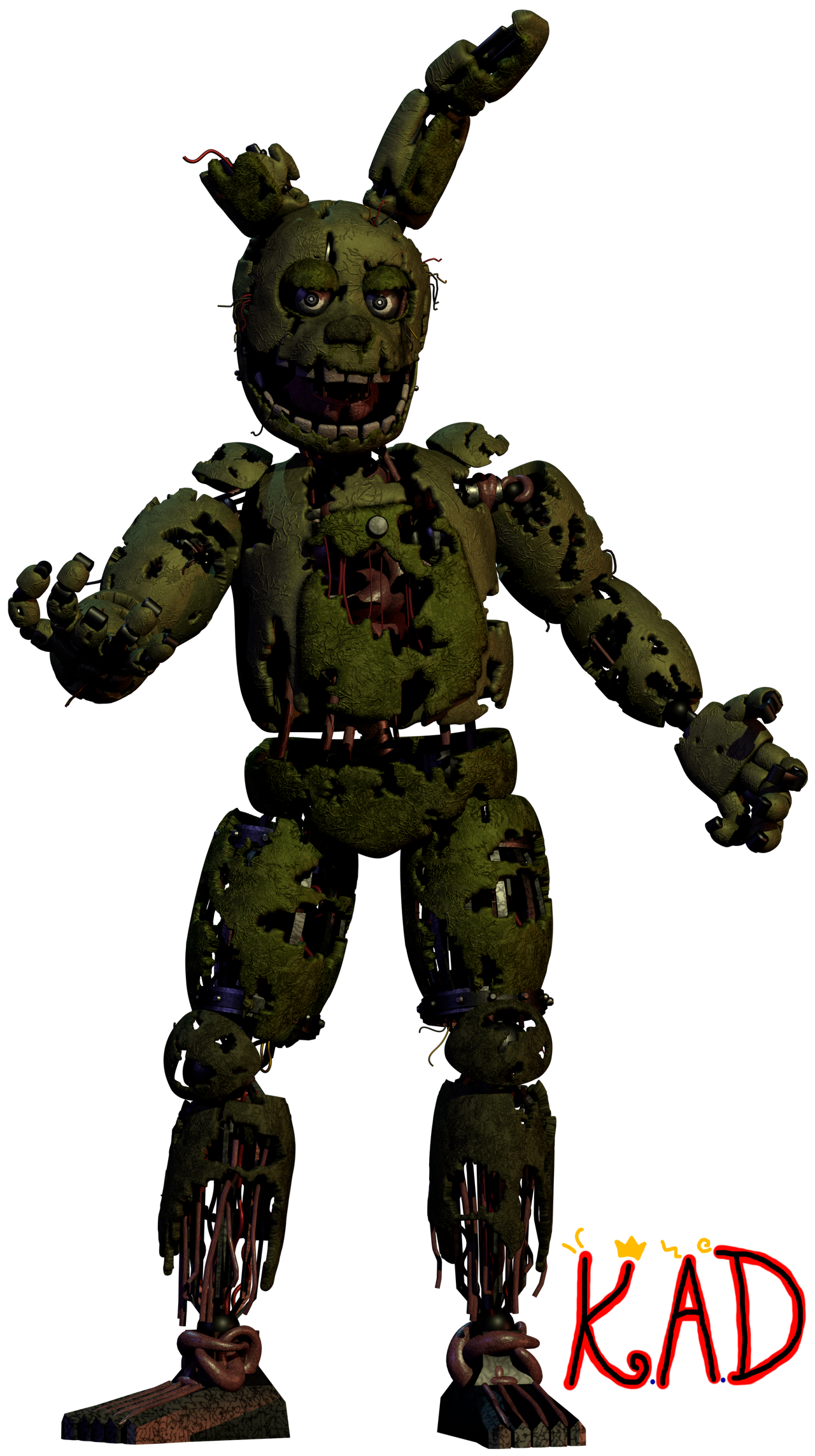 Spring Trap Render Simple Springtrap Render #1 by KingAngryDrake on DeviantArt