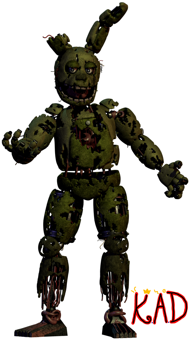 Springtrap Render #1 by KingAngryDrake on DeviantArt