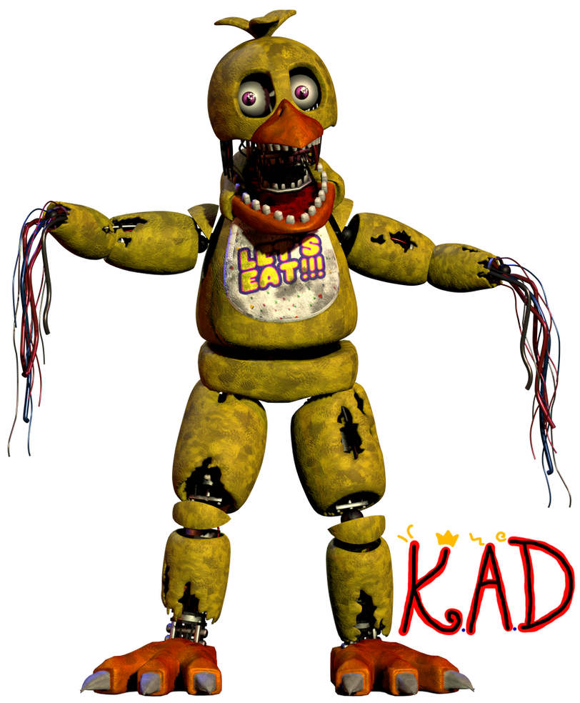 Withered FNaF 1 Chica by Maxthecutedoggo -- Fur Affinity [dot] net