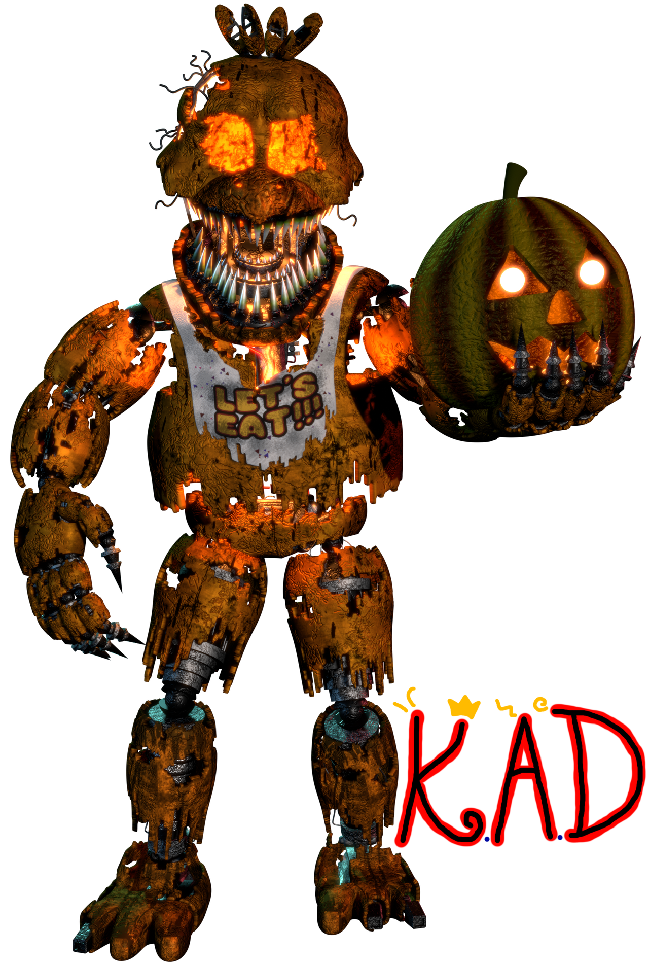Jack O Chica Render By Kingangrydrake On Deviantart Jack O Chica Render By Kingangrydrake On Deviantart