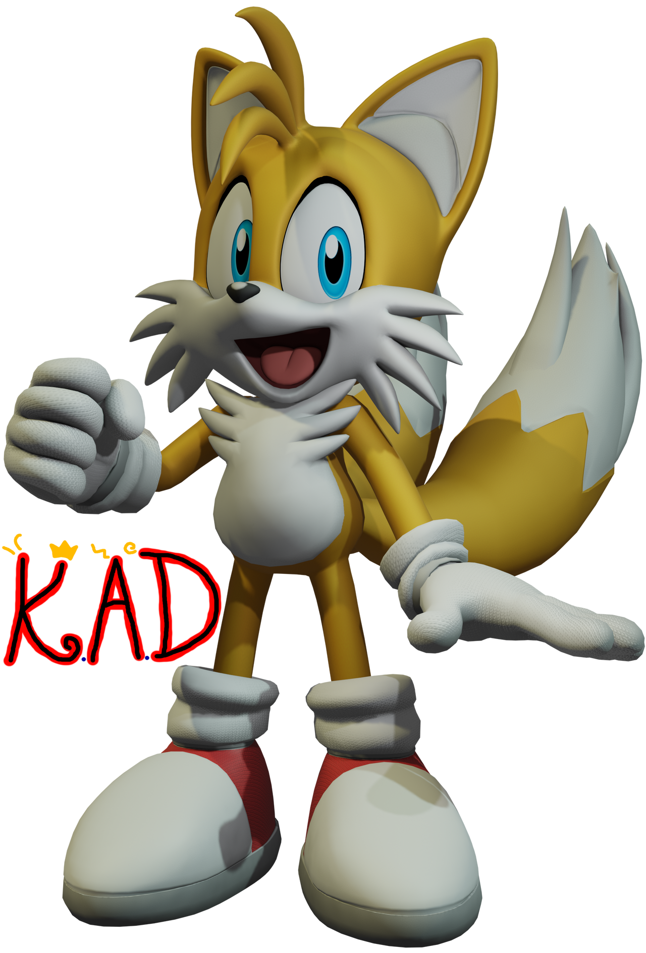 Tails Inventor Miles Tails Prower Render by KingAngryDrake on DeviantArt