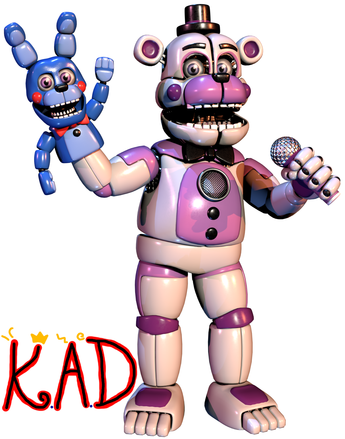 Rockstar Freddy Render #1 by KingAngryDrake on DeviantArt