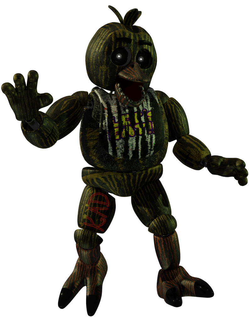 Phantom Chica Render #2 by KingAngryDrake on DeviantArt