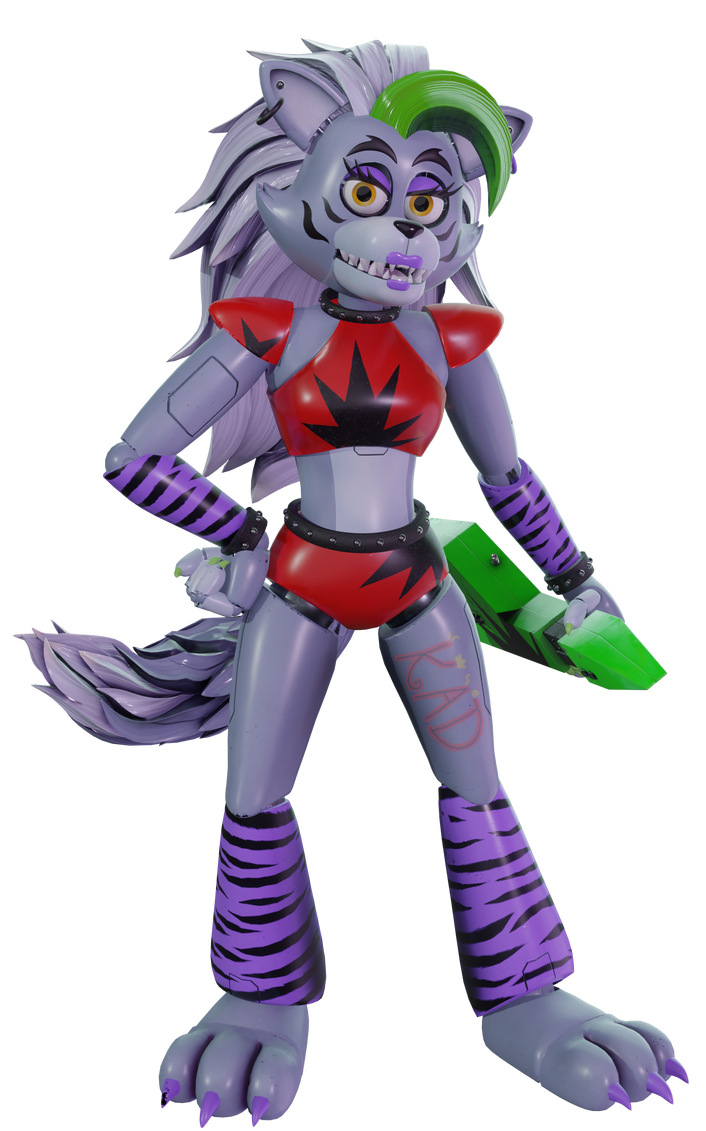 Roxanne Wolf Render by KingAngryDrake on DeviantArt
