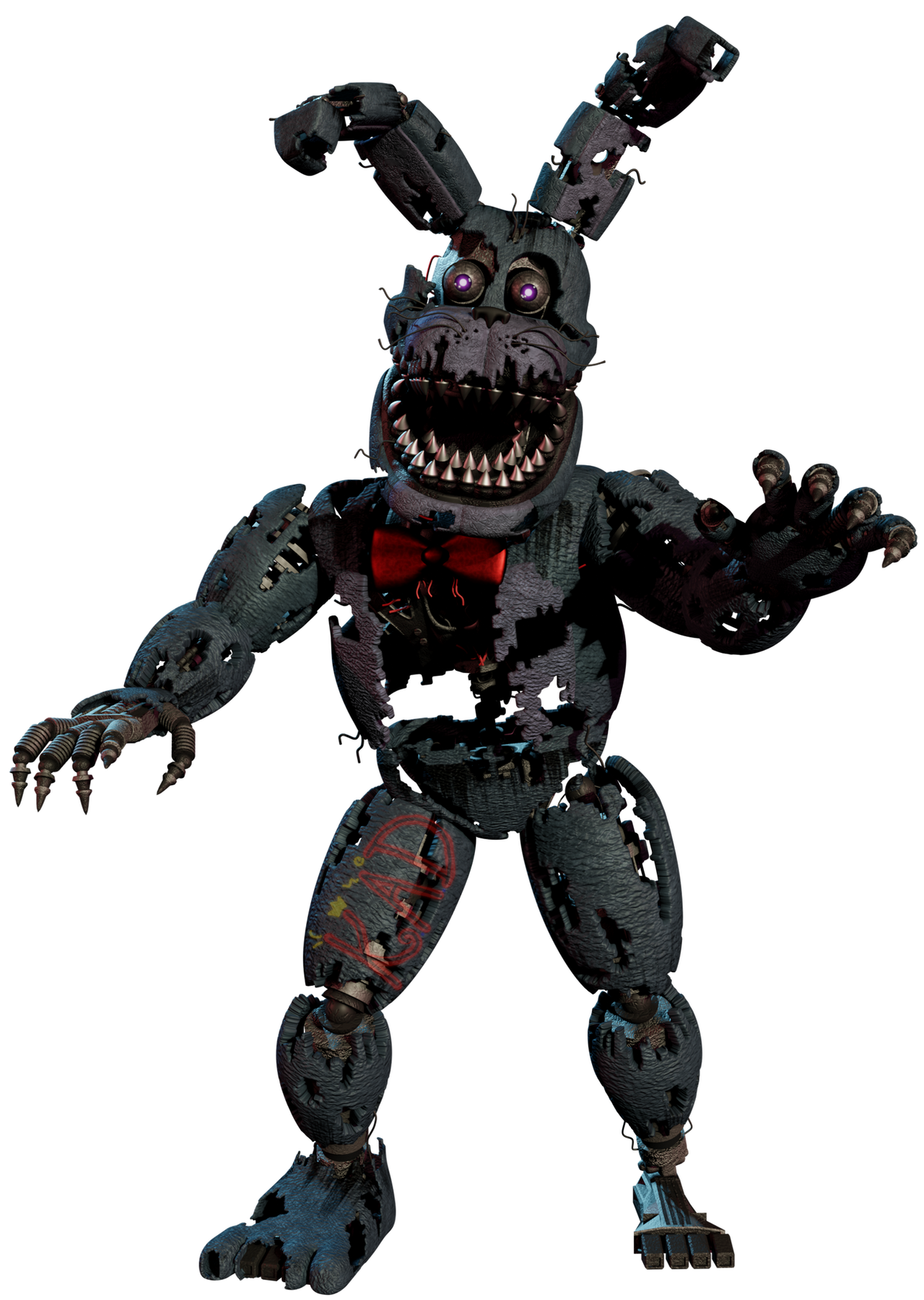 Pnightmare Nightmare Bonnie Render #2 by KingAngryDrake on DeviantArt
