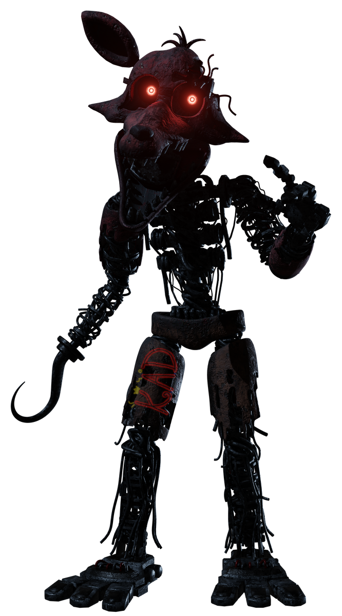 Classic Ignited Foxy Render by KingAngryDrake on DeviantArt